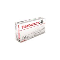 Winchester White Box, .45 ACP, FMJ, 230 Grain, 500 Rounds