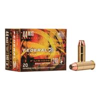 Federal Fusion, .44 Remington Magnum, JHP, 240 Grain, 20 Rounds ...