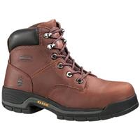 Wolverine Harrison Lace-Up Steel-Toe 6  Work Boot Men Brown