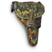 Used German Military P38 Holster, Fleck Camo