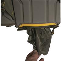 Rain cover stows in pack
