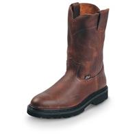 tan leather pull on boots
