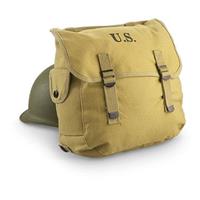 Reproduction U.S. Military Surplus-style M36 Musette Bag, Khaki