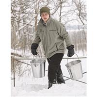 Chill-blocking neck protection and elastic cuffs