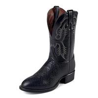 Tony Lama 11-inch Bullhide Stockman Boots, Black