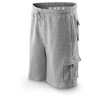 mens cargo fleece shorts