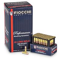 Fiocchi Performance Shooting Dynamics High-velocity, .22LR, CPRN, 40 Grain, 500 Rounds