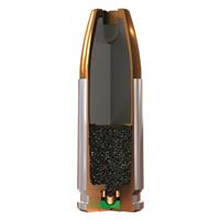 Winchester's proprietary bonding process welds the lead core and copper jacket together to obtain controlled expansion and higher weight retention.