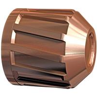 Hard copper-plated lead construction