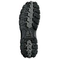 Oil and slip-resistant RigiTrac molded EVA outsole grips with aggressive tread