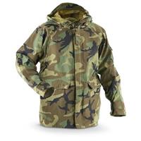 camo rain woodland