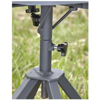 Contoured, height-adjustable seat and supportive backrest