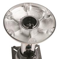 9in diameter base with 6 mounting holes