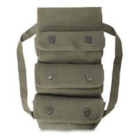 French Military Surplus Triple Grenade Pouch, 2 Pack, Used