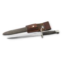 Swiss Military Surplus Bayonet with Scabbard, Used