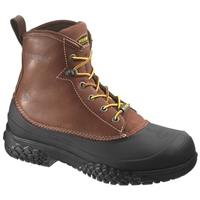 Men's Wolverine 6-inch Rival Swampmonster Waterproof Steel Toe EH Boots, Brown