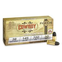 Fiocchi Cowboy Action Loads, .38 S&W, LRN, 145 Grain, 50 Rounds