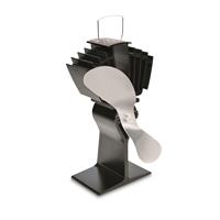Caframo Ecofan AirMax Heat-Powered Wood Stove Fan, Nickel