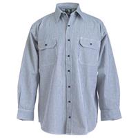 UPC 092021055138 product image for Men's Berne Button Front Long - sleeve Logger Shirt, Hickory Stripe | upcitemdb.com