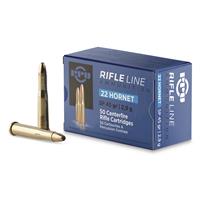 PPU .22 Hornet, SP, 45 Grain, 50 Rounds