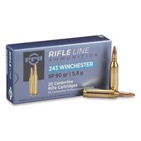 PPU, .243 Winchester, SP, 90 Grain, 20 Rounds