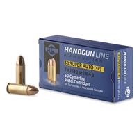 PPU Handgun Line, .38 Super +P, FMJ, 130 Grain, 50 Rounds