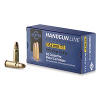 PPU, 7.62x25mm Tokarev, FMJ, 85 Grain, 50 Rounds