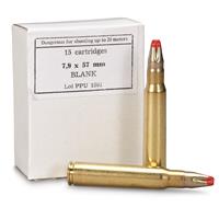 PPU, 7.9x57mm, Standard Blank Ammo, 15 Rounds