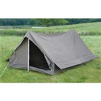 Used French Military 1 - man Tent, Olive Drab - 223061, Camo Tents 