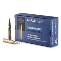 PPU, 7.5x54 French MAS, FMJ-BT, 139 Grain, 20 Rounds