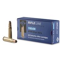 PPU, 7.62x39mm, SP, 123 Grain, 20 Rounds