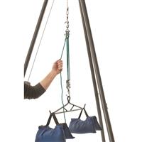 4:1 weight reduction ratio makes lifting heavy loads easy