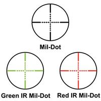 Mil.-Dot / Green IR Mil.-Dot / Red IR Mil.-Dot Reticles