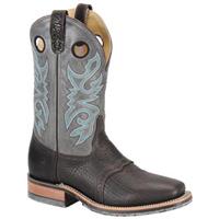 Men's Double H Boots Square Toe ICE Roper Boots, Chocolate / Gray