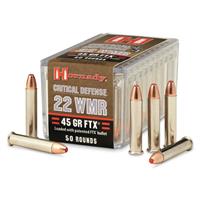 Hornady Critical Defense, .22 Magnum, FTX, 45 Grain, 50 Rounds