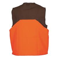 Gamehide Briar-Proof Upland Hunting Vest, Dark Brown/orange
