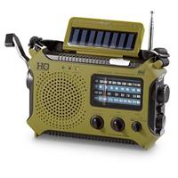 HQ ISSUE Multi-Band Dynamo & Solar Powered Radio, Olive Drab