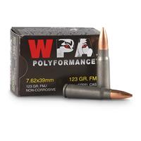 Wolf WPA Polyformance, 7.62x39mm, 123 Grain, FMJ, 240 Rounds