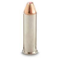 Shiny silver nickel-plated cases resist corrosion