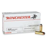 Winchester USA Pistol, .44 Rem. Mag, JSP, 240 Grain, 500 Rounds