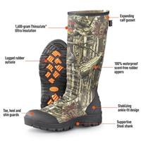 Guide Gear Men's Ankle Fit Insulated Rubber Boots, 1,600 Gram
