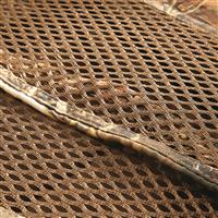 Mesh-covered doors