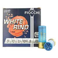 Fiocchi White Rino, 12 Gauge, 2 3/4" Shell, 1 1/8 oz., 25 Rounds