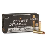 Fiocchi Shooting Dynamics, .357 Magnum, JHP, 148 Grain, 50 Rounds
