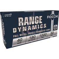 Fiocchi Pistol Shooting Dynamics, .40 S&W, FMJ-FN, 180 Grain, 50 Rounds