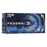 Federal Power-Shok, .243 Win., JSP, 80 Grain, 20 Rounds