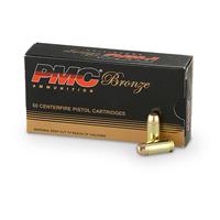 PMC Bronze, .40 S&W, FMJ FP, 180 Grain, 50 Rounds