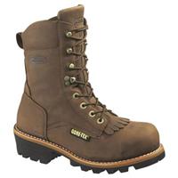 Wolverine Men #039;s Chesapeake 8 quot; GORE-TEX Waterproof Insulated Steel Toe Logger Work Boots, 400 Gram