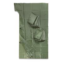 East German Military Surplus Emergency Poncho Tarp, 6 Pack, New