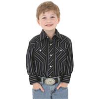 UPC 760609558073 product image for Wrangler Boys Dress Western Stripe Long Sleeve Shirt | upcitemdb.com